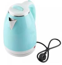 Estilo e Versatilidade no Preparo de Bebidas: Chaleira Elétrica 2L Azul em Aço Inox 110V!