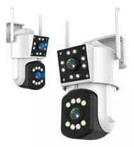 Estilo em Branco: Câmera de Segurança Smart Wi-Fi com Zoom 10x Full HD