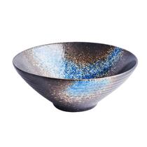 Estilo japonês Ramen Rice Noodles Sopa Bowl Cerâmica Bambu Hat Bowl 7 Polegadas Utensílios domésticos Cor Esmalte Art Bowl Tigelas