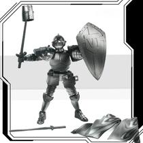 Estilo Retro Cavaleiro Figuras De Ação Paladino Móvel Shapeshift Robô 3d Impresso Manequim