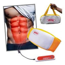 Estimulador Abdominal e Glúteos Cinta Modeladora Elétrica Bivolt - Alta Potência