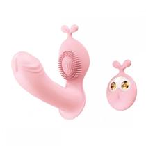 Estimulador de Clitóris com Penetrador em Formato Realístico com 10 Modos de Vibração Vip Mix Estimulador de Clitóris com Penetrador em Formato Realístico com 10 Modos de Vibração Vip Mix