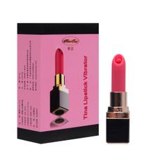 Estimulador Feminino Formato Batom Lipstick 10 Vibrações Recarregável - VIPMIX