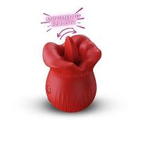 Estimulador feminino formato de boca Recarregável Estimulador feminino formato de boca Recarregável