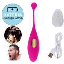 Estimulador Feminino Ponto G Rosa Clintoniano Recarregável Sem Fio Com Controle
