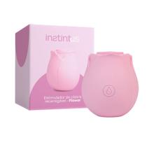 Estimulador Massageador Íntimo 10 Ondas de Pressão Rosa Flower Estimulador Massageador Íntimo 10 Ondas de Pressão Rosa Flower