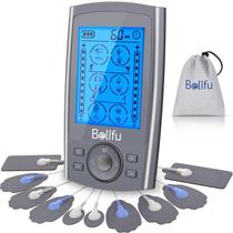 Estimulador muscular de canal duplo TENS EMS Belifu 24 modos