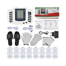 Estimulador Muscular Elétrico TENS Máquina EMS Pulso Acupuntura Massageador Corporal Almofadas De
