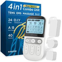 Estimulador muscular Kongzee 4 em 1 TENS Unit EMS Massage Estimulador muscular Kongzee 4 em 1 TENS Unit EMS Massage