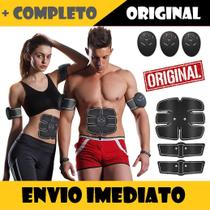 Estimulador Muscular Profissional Completo Para Braço Bíceps Abdômen Pernas Coxa Definidor Corporal Tonifica Shape
