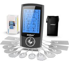 Estimulador muscular TENS Unit DOMAS com 24 modos e 12 eletrodos