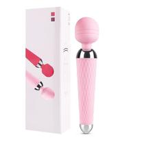 Estimulador Varinha Mágica Com Cabeça Flexível 19cm Mvm1021 Rosa