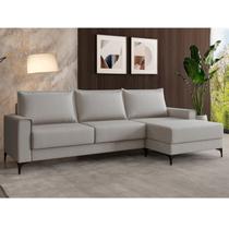 Estofado 3 Lugares com Chaise Lado Direito