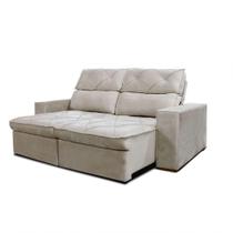 Estofado Cheer Solar 3 Lugares Gralha Azul Bege