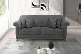 Estofado Felipe 2 Lugares 1,60m Suede - Se Liga Shop