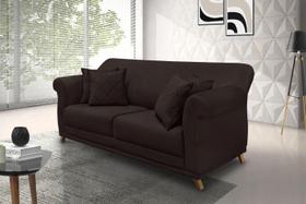 Estofado Felipe Luxo 3 Lugares 2,20m Suede - Se Liga Shop