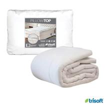 Estofado Pillow Top Cama Solteiro - Trisoft