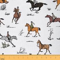 Estofamento em tecido Erosebridal Horse Cowboy à prova d'água de 1 metro Estofamento em tecido Erosebridal Horse Cowboy à prova d'água de 1 metro