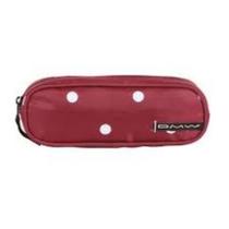 Estojo 1 Divisória Vinho Com Poá Branco 48967 DMW