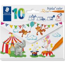Estojo 10 Canetas Hidrocor Staedtler Triplus Color 1.0mm Colorida 323 CL10 Estojo 10 Canetas Hidrocor Staedtler Triplus Color 1.0mm Colorida 323 CL10