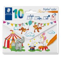 Estojo 10 Canetas Staedtler Hidrocor Triplus Color 1.0Mm