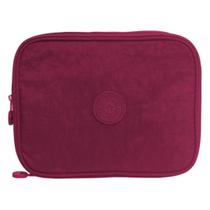 Estojo 100 Pens Box Divisórias Organizador Grande Vinho Yins