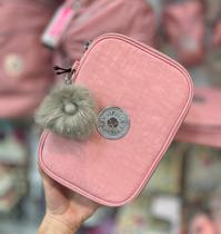 Estojo 100 Pens Bridal Rose Kipling Rosa Metalico Estojo 100 Pens Bridal Rose Kipling Rosa Metalico