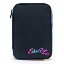 Estojo 100 pens Ecko Multifuncional Ecko Red Espaçoso Reforçado Ideal para o Dia a Dia Necessarie