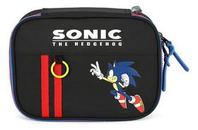 Estojo 100 Pens Escolar Juvenil Original Sonic C/ Anel