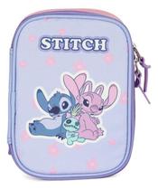 Estojo 100 Pens Escolar Juvenil Stitch Atoalhado Estojo 100 Pens Escolar Juvenil Stitch Atoalhado