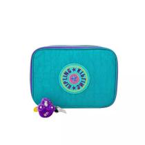 Estojo 100 Pens Rainbow Pop Peacock Teal Kipling Estojo 100 Pens Rainbow Pop Peacock Teal Kipling