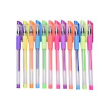 Estojo 12 cores Canetas 1mm Gel Neon sem Glitter - Brinquedeiro