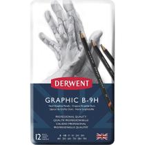 Estojo 12 Lápis Derwent Grafite Graphic (b-h) Alta Dureza 34213 1 Ed 1 ed
