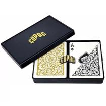 Estojo 2 Baralhos Plásticos Class Sortidos Naipe Grande Bridge Size Copag