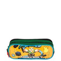 Estojo 2 Comp Minecraft M Funtage - Colorido Colorido Unico