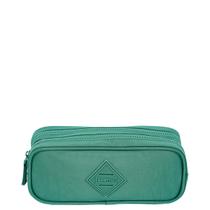 Estojo 2 Compartimentos Crinkle Verde - Jade Estojo 2 Compartimentos Crinkle Verde - Jade