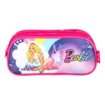 Estojo 2 Compartimentos Escolar Infantil Barbie Desenho