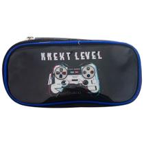 Estojo 2 Compartimentos Escolar Next Level Vídeo Game