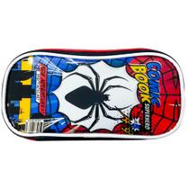 Estojo 2 Compartimentos Escolar Spider Comic Book Hero Estojo 2 Compartimentos Escolar Spider Comic Book Hero