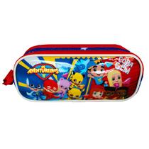 Estojo 2 Compartimentos Os Aventureiros Luccas Neto Escolar