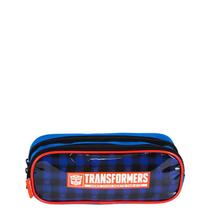 Estojo 2 Compartimentos Transformers Optimus - Colorido