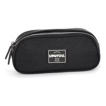 Estojo 2 fechos cinza up4you