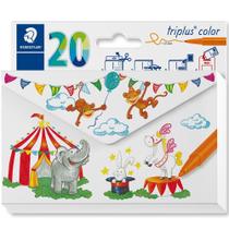 Estojo 20 Canetas Staedtler Hidrocor Triplus Color 1.0mm 323 CL20