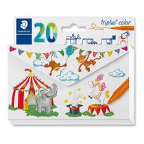 Estojo 20 Canetas Staedtler Hidrocor Triplus Color 1.0Mm