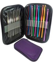 Estojo 22 Agulhas Alumínio Sortidas Crochê + Case Com Ziper Estojo 22 Agulhas Alumínio Sortidas Crochê + Case Com Ziper