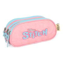 Estojo 3 Divisórias Stitch Rosa Estojo 3 Divisórias Stitch Rosa