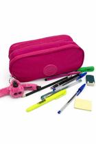 Estojo 3 Divisórias Tipo Kipling Nylon Resistente + Chaveiro