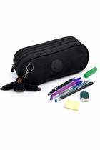 Estojo 3 Divisórias Tipo Kipling Nylon Resistente + Chaveiro