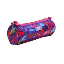 Estojo 3 Zíper Yes Estampado Lilás ES1806