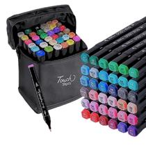 Estojo 36 Canetinhas Touch Coloridas